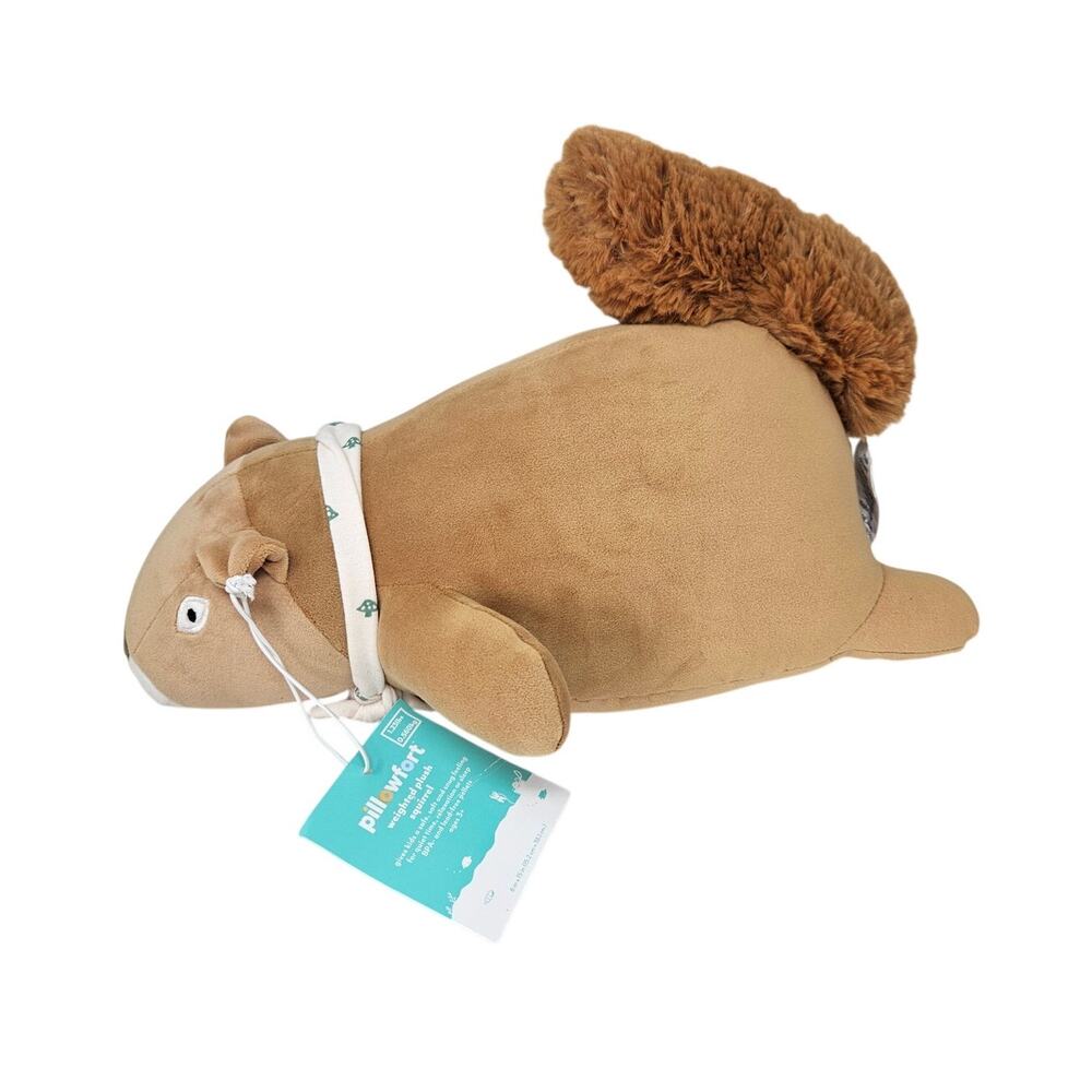NEW Pillowfort Target Weighted Plush Squirrel Stuffed Animal Cute 1.2 Lbs